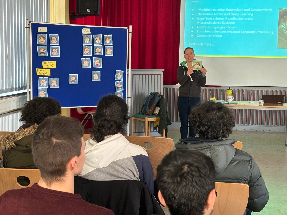 Workshop zur Einführung in das Thema künstliche Intelligenz für Schülerinnen und&nbsp;Schüler